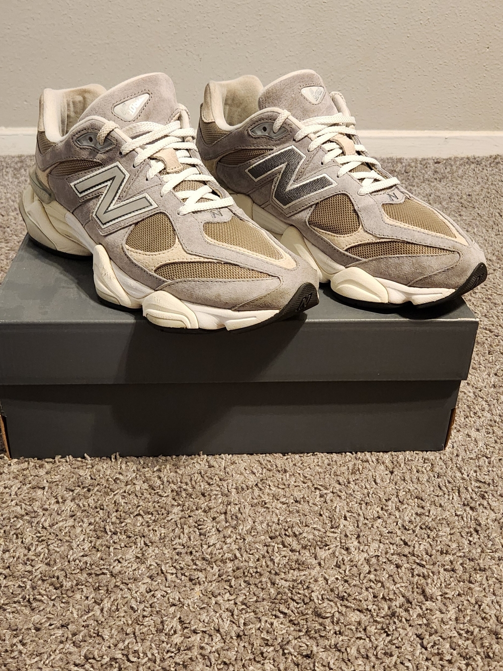 New Balance 9060 Grey Brown Timberwolf Color Size 13 U9060LBA